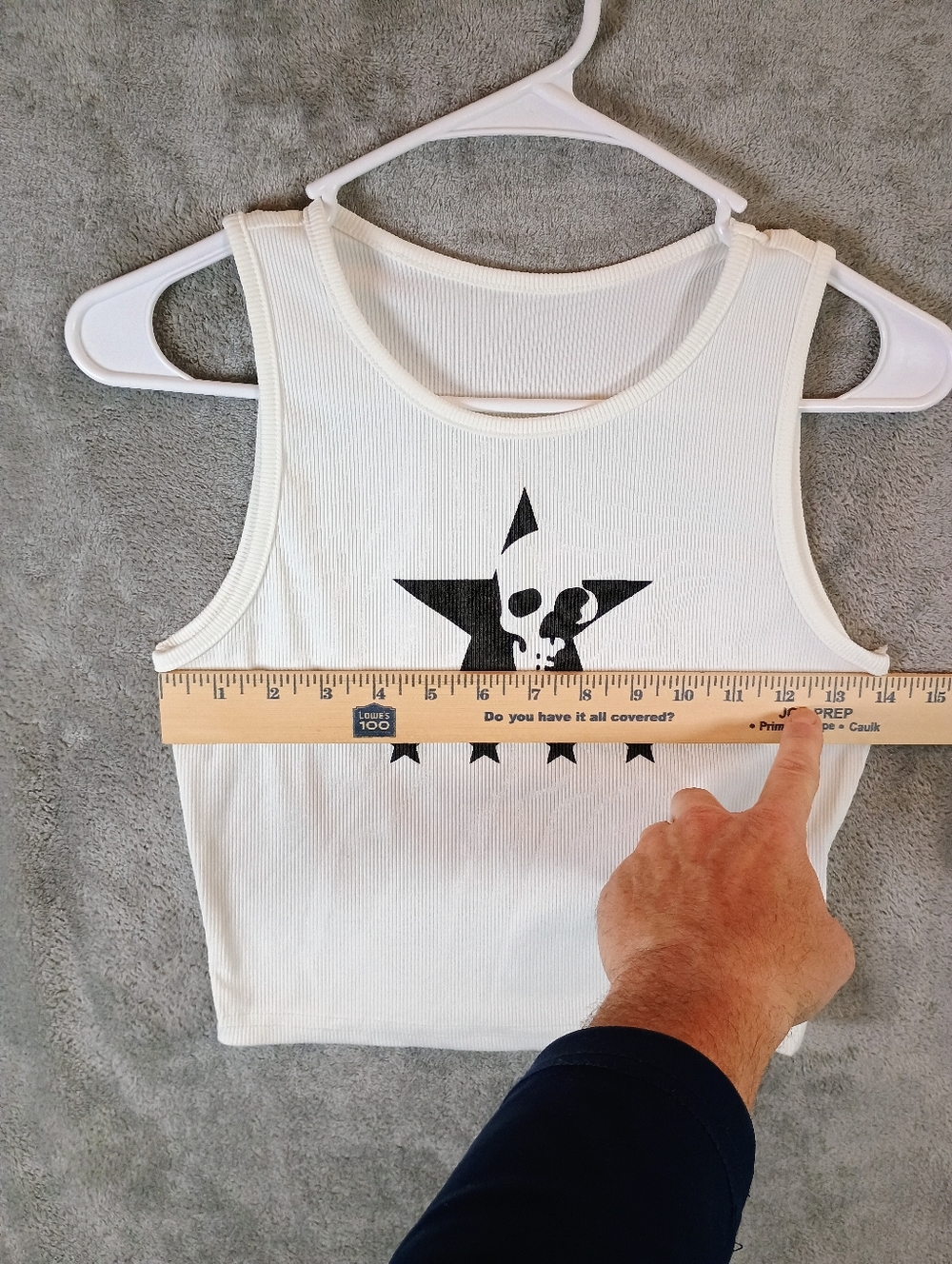 Romwe White Skull Star Tank Top Juniors Petite Small - Picture 4 of 9